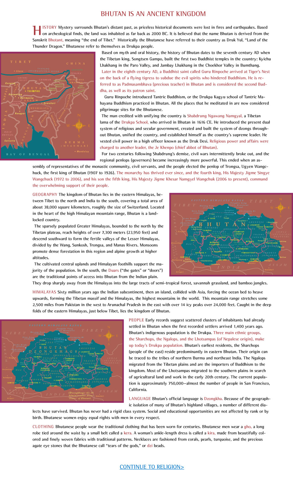 Nhutan History with maps