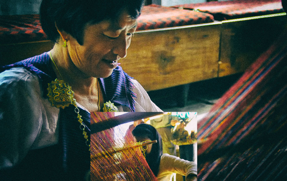 Photos: Mrs Pelden, master weaver