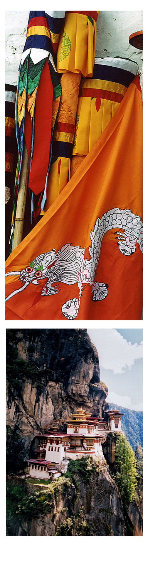 Bhutan Flag, Tigers Nest BTCL Intro Photo